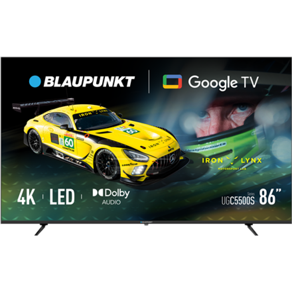 Blaupunkt LED TV , 86UGC5500S , 86 , Smart TV , Google TV , UHD , Black