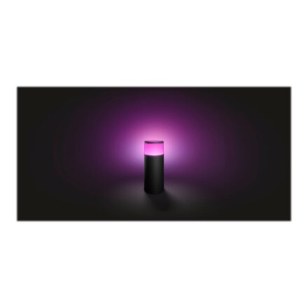 Philips Hue WCA Calla Outdoor Bollard, Black , 8 W , 2000-6500 Hue White Colour Ambiance
