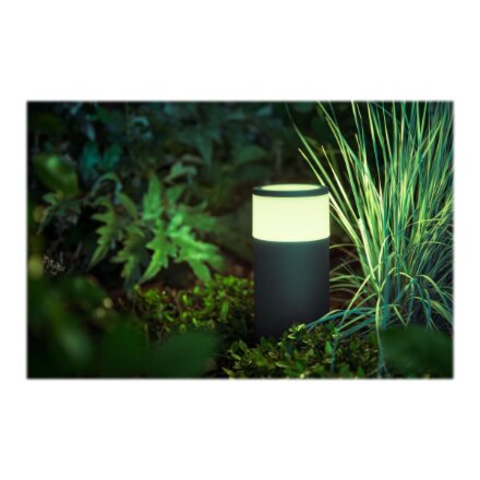 Philips Hue WCA Calla Outdoor Bollard, Black , 8 W , 2000-6500 Hue White Colour Ambiance