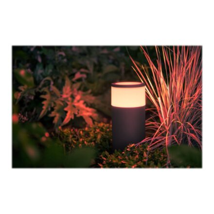 Philips Hue WCA Calla Outdoor Bollard, Black , 8 W , 2000-6500 Hue White Colour Ambiance