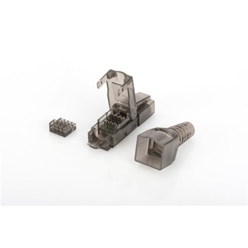 Digitus CAT 6A connector for field assembly, unshielded AWG 27/7 to 22/1, solid and stranded wire, RJ45 , Digitus , DN-93633 , Adapter