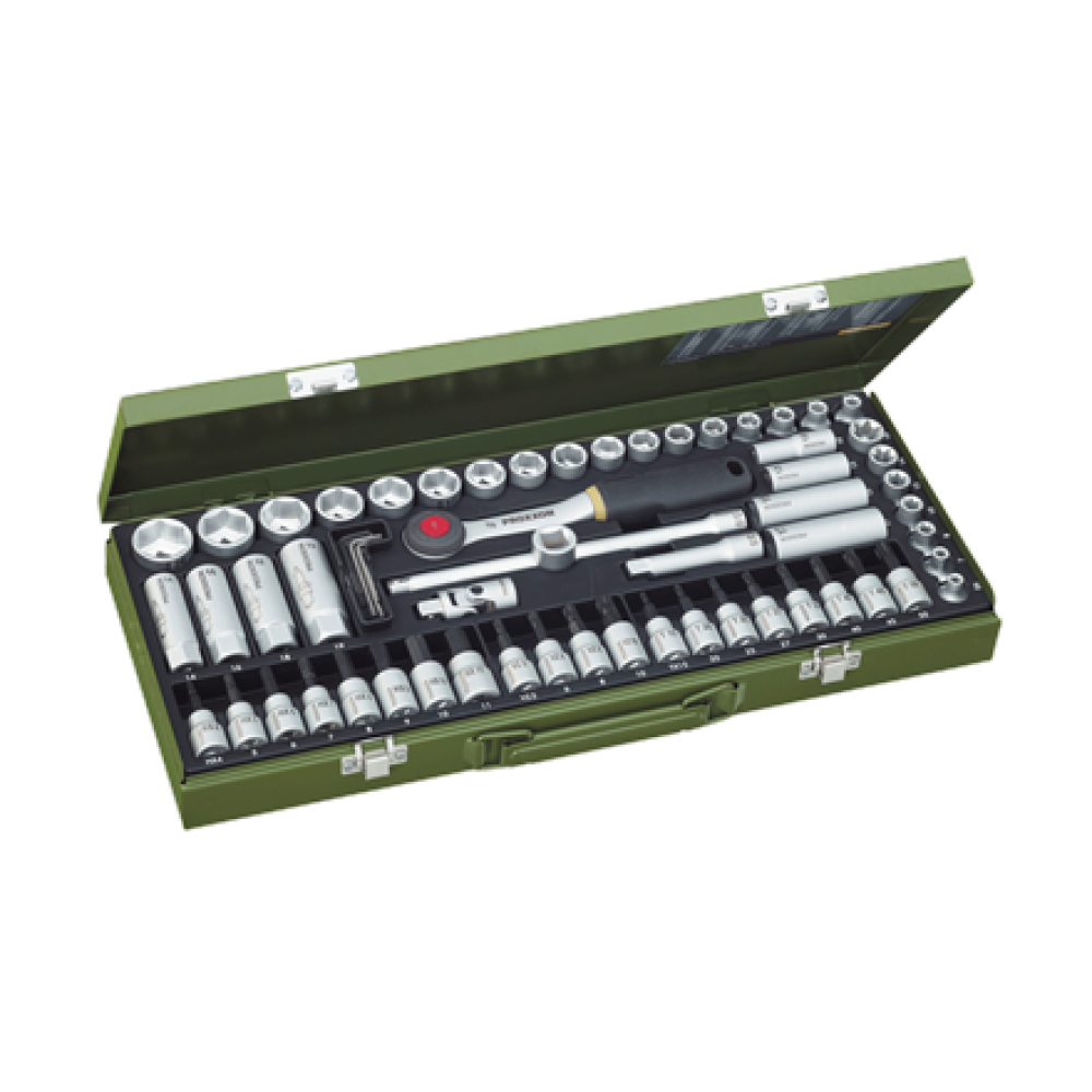 Proxxon , Socket and Ratchet Set, 3/8 , 65 pc(s)