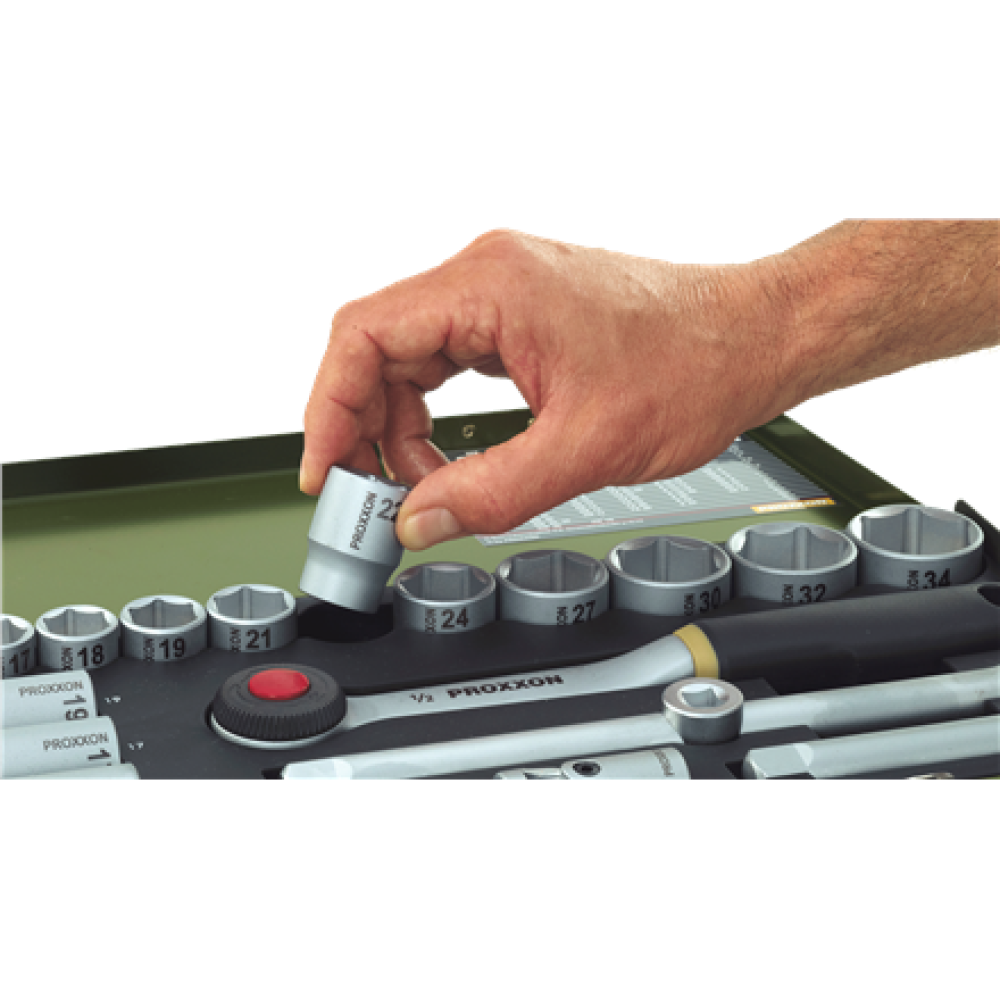 Proxxon , Socket and Ratchet Set, 3/8 , 65 pc(s)