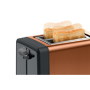 Bosch DesignLine Toaster TAT4P429 Power 970 W Number of slots 2 Housing material Stainless Steel Copper/Black