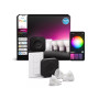 Philips Hue Starter set: 3 GU10 bulbs, dimmer switch, Hue Bridge Pro , GU10 , Zigbee, Wi-Fi, Bluetooth