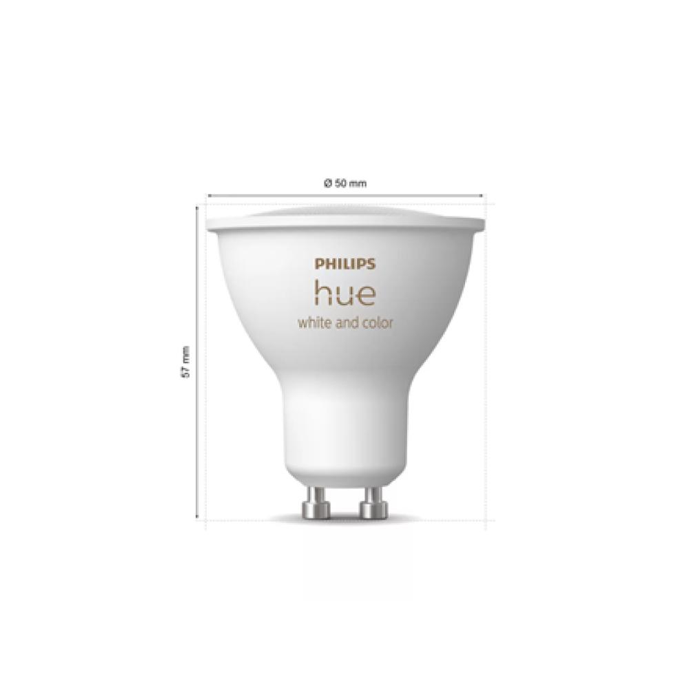 Philips Hue Starter set: 3 GU10 bulbs, dimmer switch, Hue Bridge Pro , GU10 , Zigbee, Wi-Fi, Bluetooth