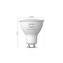 Philips Hue Starter set: 3 GU10 bulbs, dimmer switch, Hue Bridge Pro , GU10 , Zigbee, Wi-Fi, Bluetooth