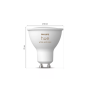 Philips Hue Starter set: 3 GU10 bulbs, dimmer switch, Hue Bridge Pro , GU10 , Zigbee, Wi-Fi, Bluetooth