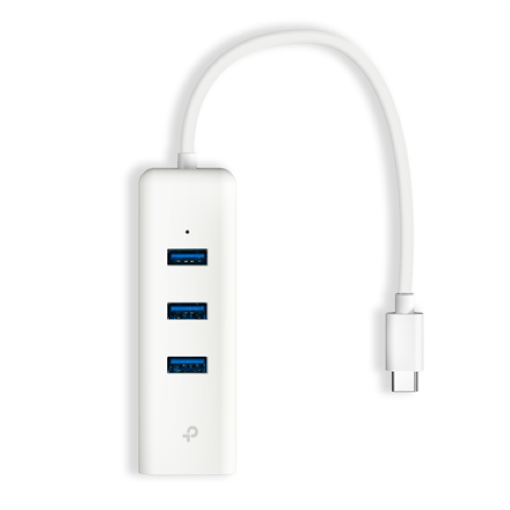 TP-LINK , UE330C , USB 3.0 Type-C to Gigabit Ethernet Network Adapter with 3-Port USB 3.0 Type-A Hub