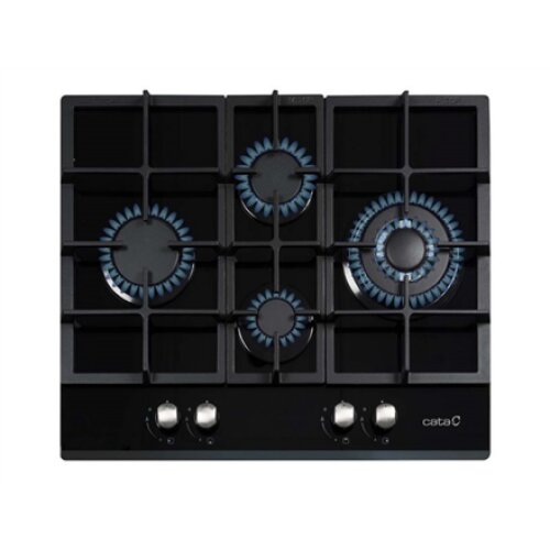 CATA , Hob , LCI 6031 B , Gas on glass , Number of burners/cooking zones 4 , Rotary knobs , Black