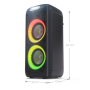 Sharp PS-949 Party Speaker with Built-in Battery , Sharp , Party Speaker , PS-949 XParty Street Beat , 132 W , Waterproof , Bluetooth , Black , Portable , Wireless connection