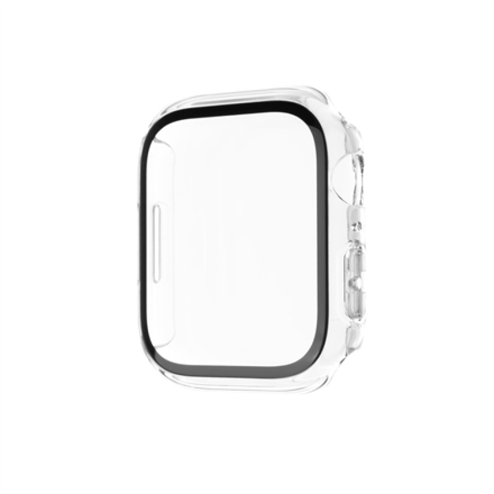Fixed , Pure protective case with tempered glass for Apple Watch 46mm , Clear