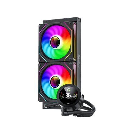 Gamemax CPU Liquid Cooler , ICEBURG 240 DIGITAL BK , Black