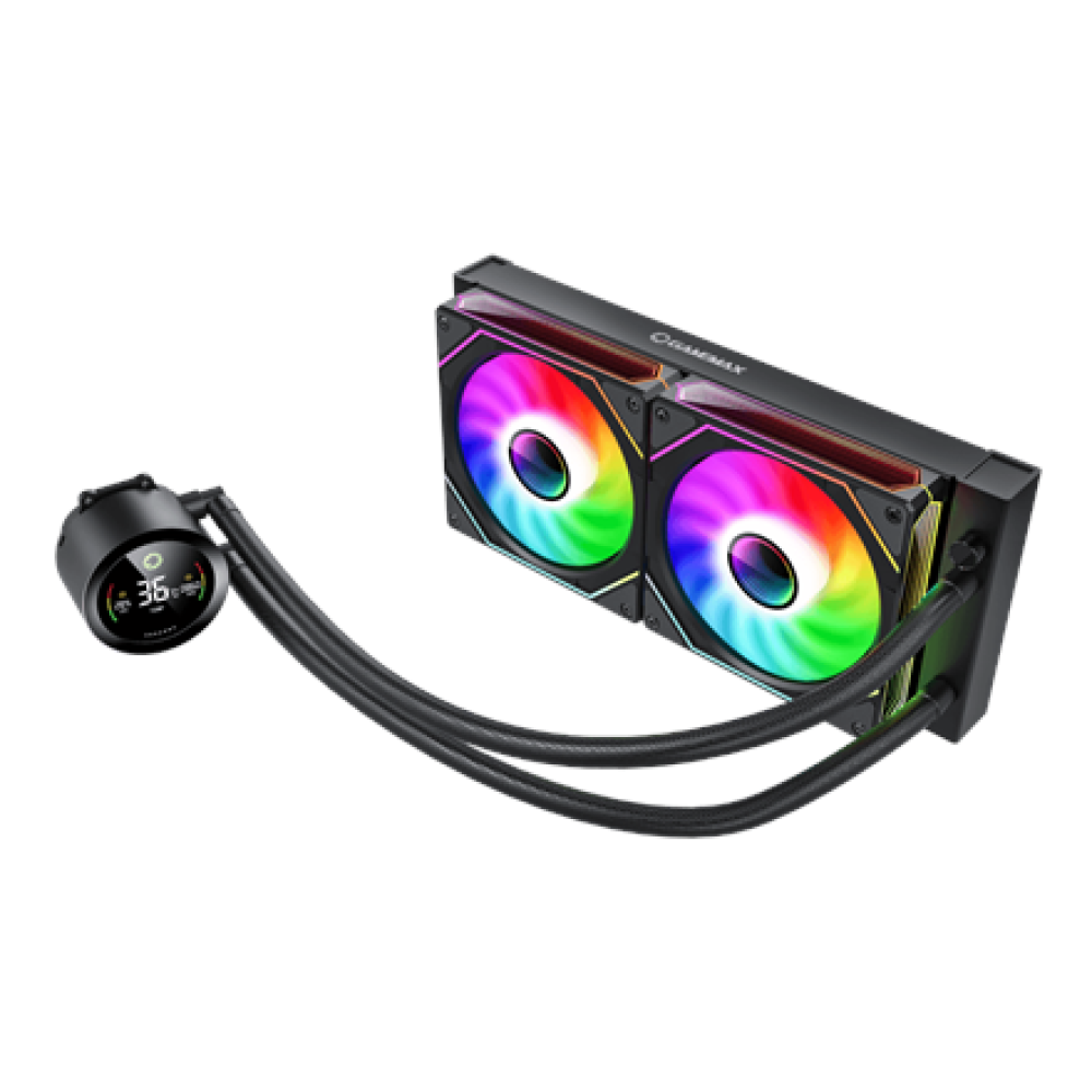 Gamemax CPU Liquid Cooler , ICEBURG 240 DIGITAL BK , Black