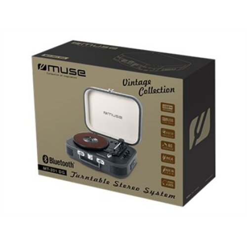 Muse , Turntable Stereo System , MT-201 DG , USB port , AUX in