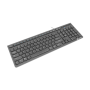 Natec , Keyboard , Discus 2 Slim , Standard , Wired , US , Black , USB 2.0 , 424 g , Numeric keypad