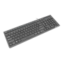 Natec , Keyboard , Discus 2 Slim , Standard , Wired , US , Black , USB 2.0 , 424 g , Numeric keypad