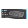 Natec , Keyboard , Discus 2 Slim , Standard , Wired , US , Black , USB 2.0 , 424 g , Numeric keypad