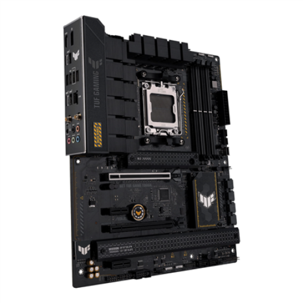 Asus , TUF GAMING B650-PLUS WIFI , Processor family AMD , Processor socket AM5 , DDR5 DIMM , Memory slots 4 , Supported hard disk drive interfaces SATA, M.2 , Number of SATA connectors 4 , Chipset AMD B650 , ATX