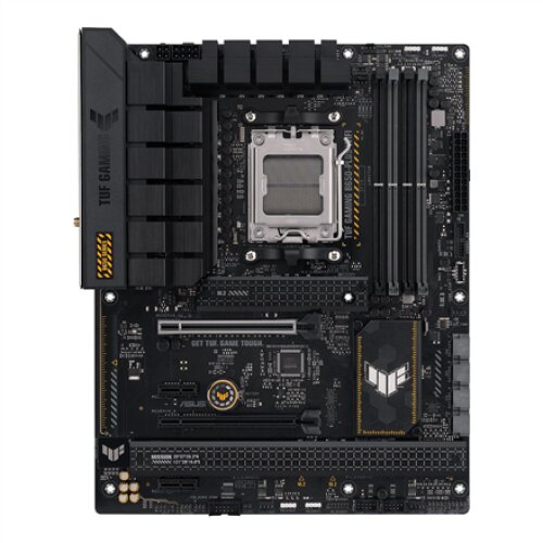 Asus , TUF GAMING B650-PLUS WIFI , Processor family AMD , Processor socket AM5 , DDR5 DIMM , Memory slots 4 , Supported hard disk drive interfaces SATA, M.2 , Number of SATA connectors 4 , Chipset AMD B650 , ATX