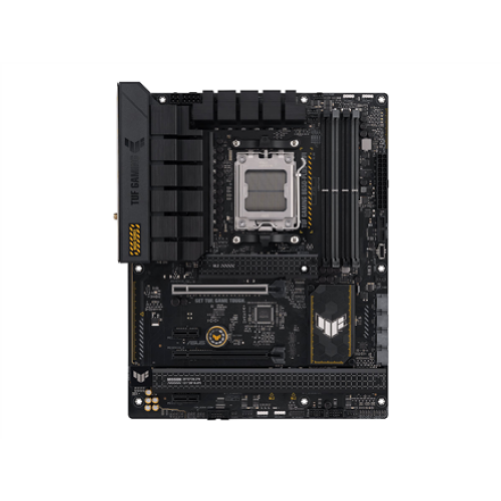 Asus , TUF GAMING B650-PLUS WIFI , Processor family AMD , Processor socket AM5 , DDR5 DIMM , Memory slots 4 , Supported hard disk drive interfaces SATA, M.2 , Number of SATA connectors 4 , Chipset AMD B650 , ATX