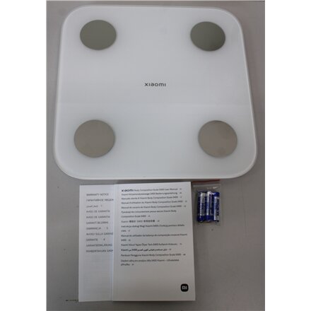 SALE OUT. Xiaomi , Body Composition Scale S400 , DAMAGED PACKAGING, USED, SCRATCHED ON BACK , Body fat analysis , Body Mass Index (BMI) measuring , Maximum weight (capacity) 150 kg , Warranty 24 month(s)