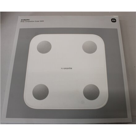 SALE OUT. Xiaomi , Body Composition Scale S400 , DAMAGED PACKAGING, USED, SCRATCHED ON BACK , Body fat analysis , Body Mass Index (BMI) measuring , Maximum weight (capacity) 150 kg , Warranty 24 month(s)