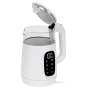Adler Kettle with LED Display , AD 1305 , Electric , 2200 W , 1.7 L , Plastic , 360° rotational base , White/Silver