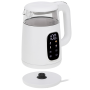 Adler Kettle with LED Display , AD 1305 , Electric , 2200 W , 1.7 L , Plastic , 360° rotational base , White/Silver