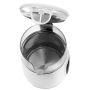 Adler Kettle with LED Display , AD 1305 , Electric , 2200 W , 1.7 L , Plastic , 360° rotational base , White/Silver
