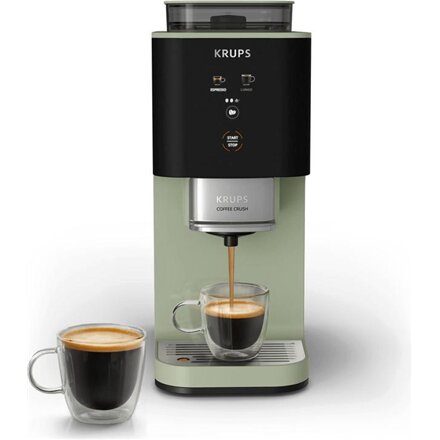 Krups Coffee Maker , SA401LE0 Crush , Pump pressure 15 bar , Automatic , Black/Green , 1370 W