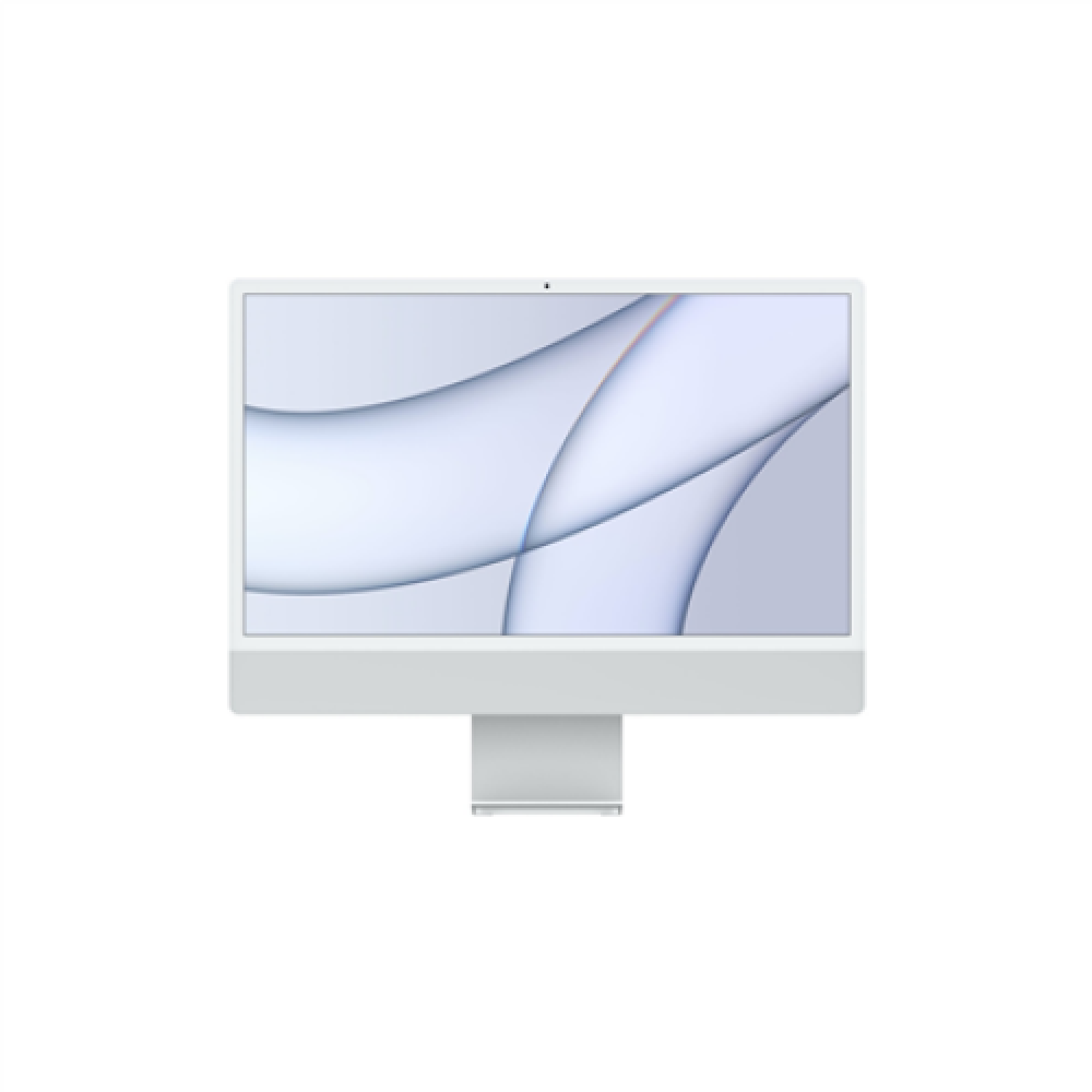 Apple iMac Desktop PC, AIO, Apple M1, 24 , Internal memory 8 GB, SSD 256 GB, Apple M1 7-core GPU, No optical drive, Keyboard language Swedish, MacOS Big Sur, Silver, 4.5K, Retina