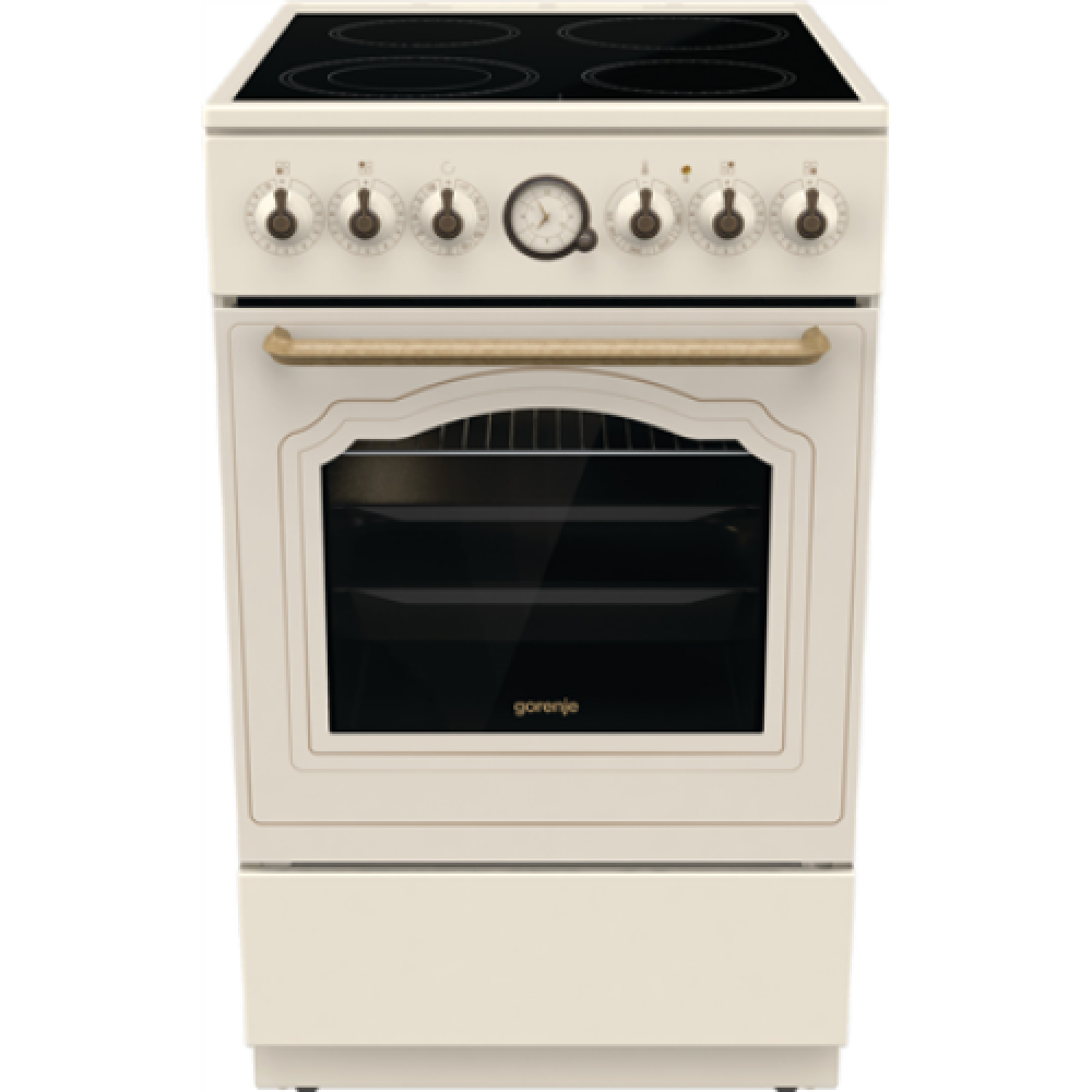 Gorenje , Cooker , GECS5B70CLI , Hob type Vitroceramic , Oven type Electric , Beige , Width 50 cm , Depth 59.4 cm , 70 L