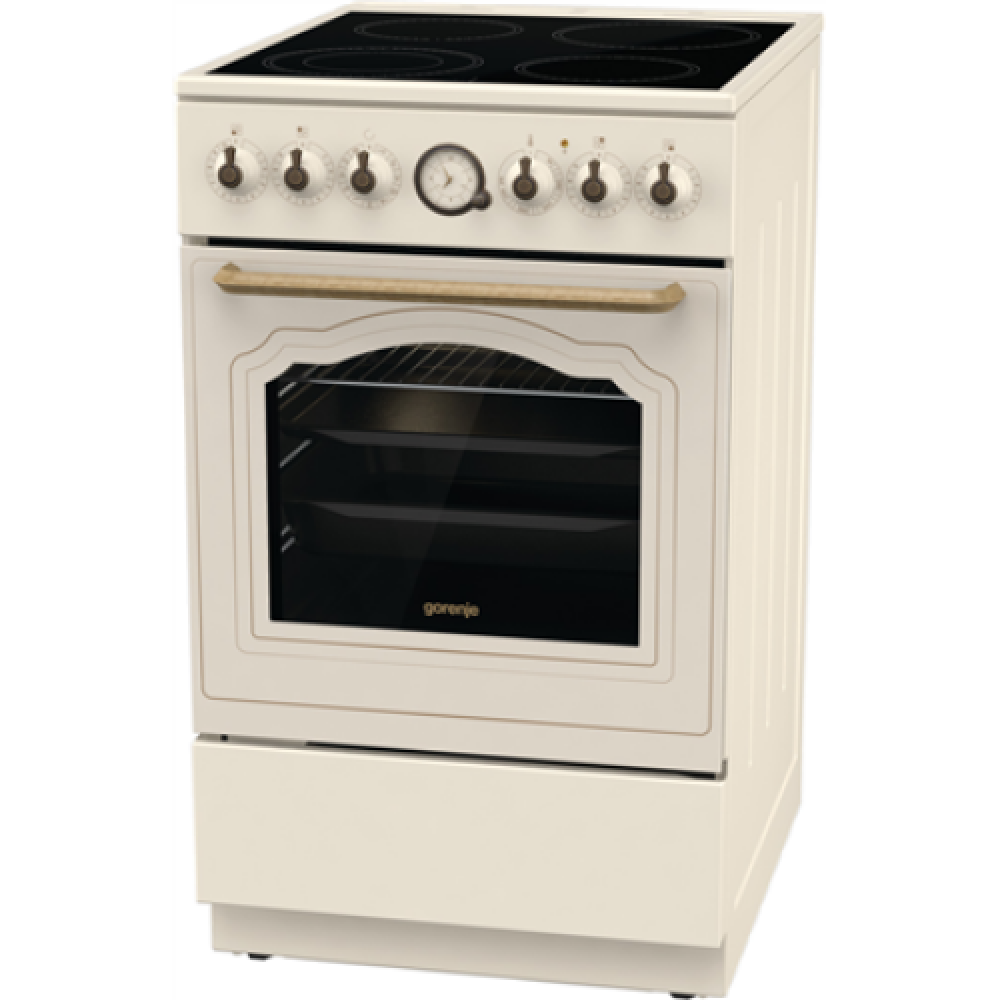 Gorenje , Cooker , GECS5B70CLI , Hob type Vitroceramic , Oven type Electric , Beige , Width 50 cm , Depth 59.4 cm , 70 L