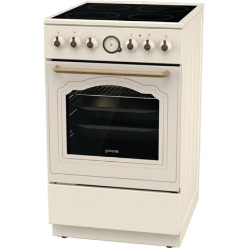 Gorenje , Cooker , GECS5B70CLI , Hob type Vitroceramic , Oven type Electric , Beige , Width 50 cm , Depth 59.4 cm , Energy efficiency class A , 70 L