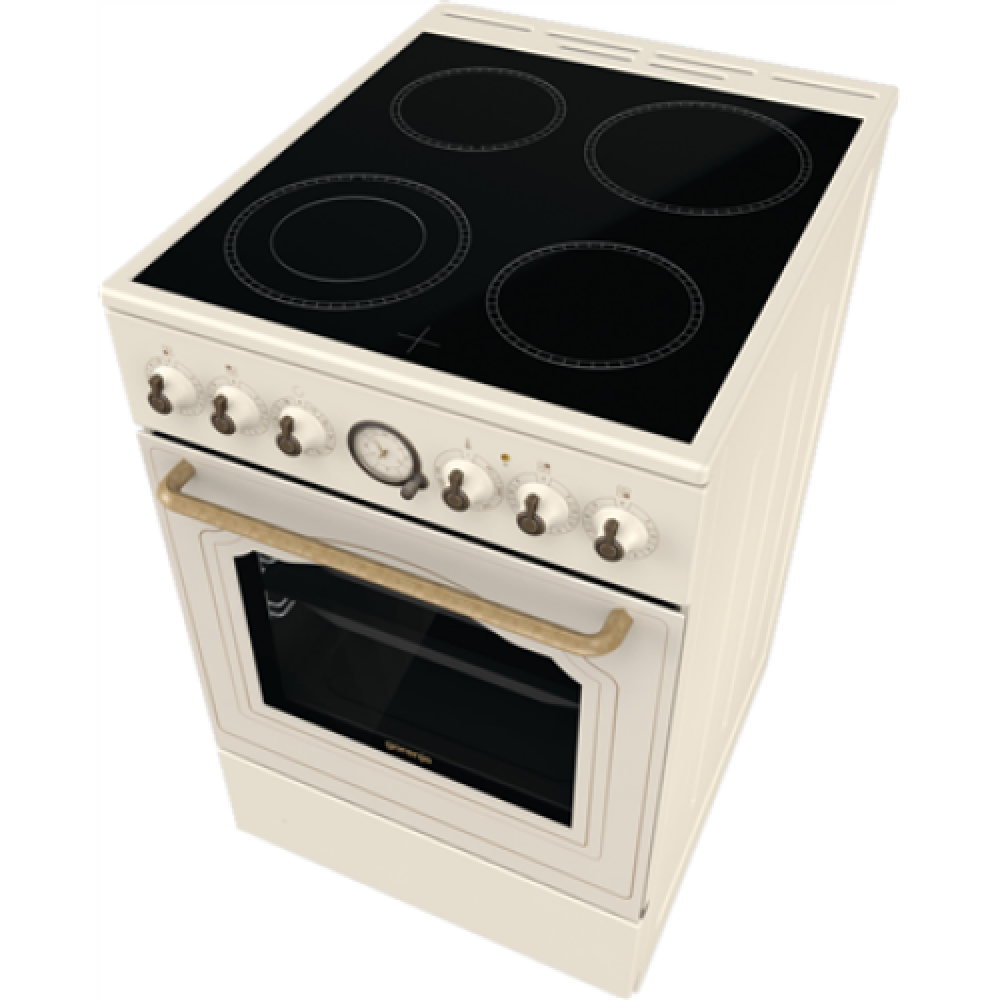 Gorenje , Cooker , GECS5B70CLI , Hob type Vitroceramic , Oven type Electric , Beige , Width 50 cm , Depth 59.4 cm , 70 L