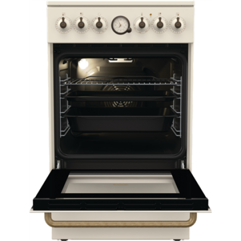 Gorenje , Cooker , GECS5B70CLI , Hob type Vitroceramic , Oven type Electric , Beige , Width 50 cm , Depth 59.4 cm , 70 L