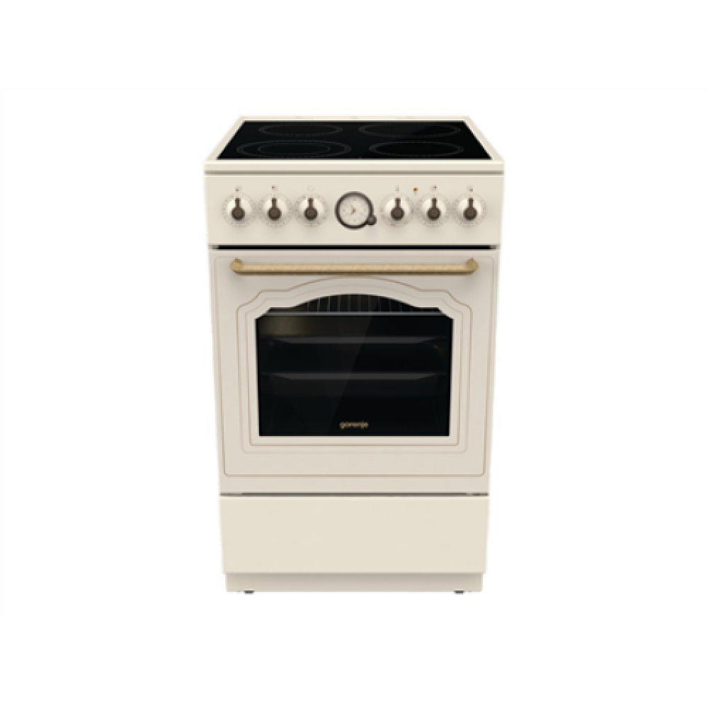 Gorenje , Cooker , GECS5B70CLI , Hob type Vitroceramic , Oven type Electric , Beige , Width 50 cm , Depth 59.4 cm , 70 L