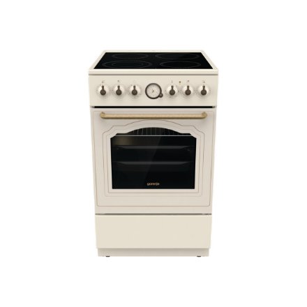 Gorenje , Cooker , GECS5B70CLI , Hob type Vitroceramic , Oven type Electric , Beige , Width 50 cm , Depth 59.4 cm , Energy efficiency class A , 70 L
