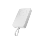 Xiaomi 33W Magnetic Power Bank 10000mAh (Integrated Cable) , 10000 mAh , White