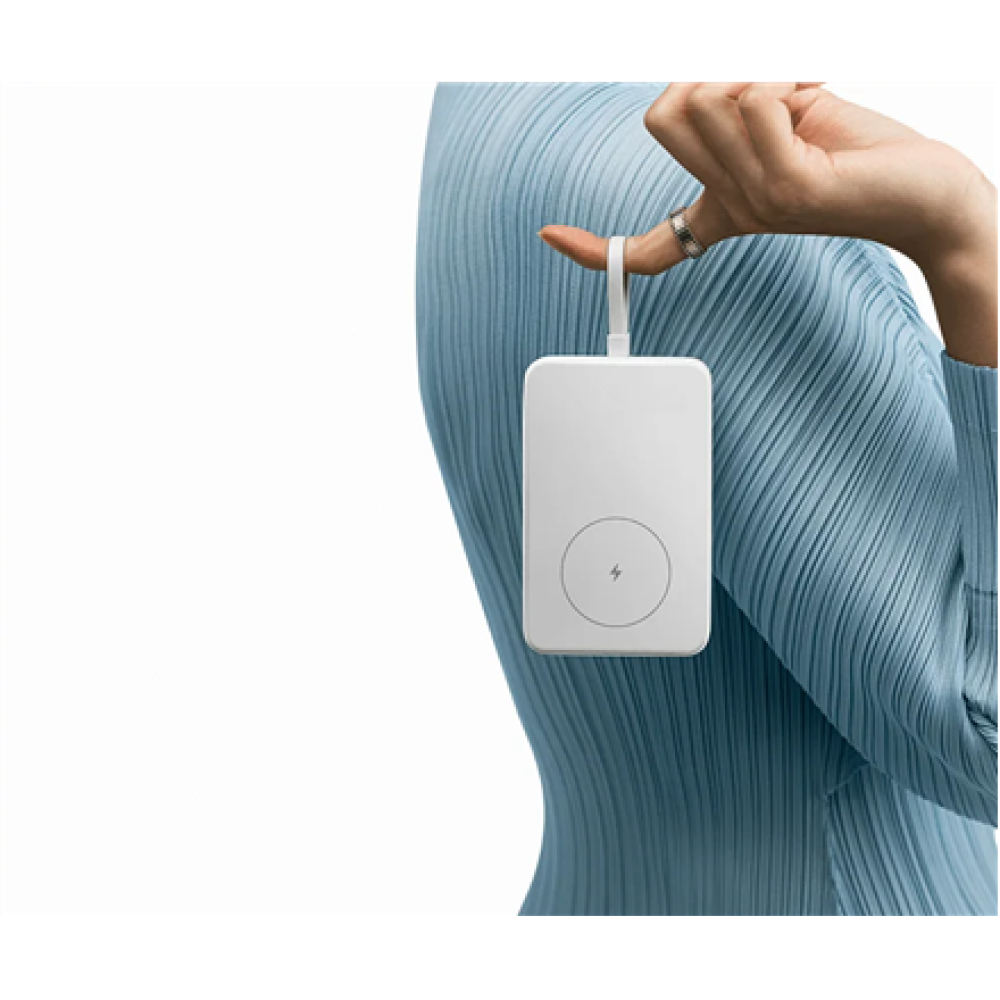 Xiaomi 33W Magnetic Power Bank 10000mAh (Integrated Cable) , 10000 mAh , White