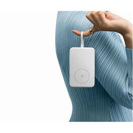 Xiaomi 33W Magnetic Power Bank 10000mAh (Integrated Cable) , 10000 mAh , White