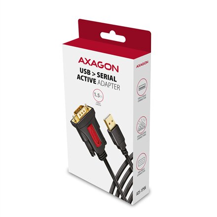 AXAGON USB - SERIAL Active Adapter , ADS-1PSN