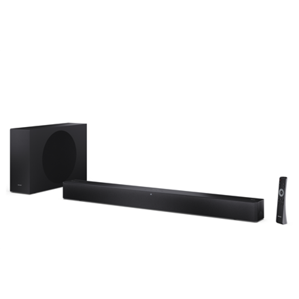 Sharp 2.1 Dolby Atmos/DTS Virtual:X Soundbar with Slim Wireless Subwoofer , HT-SBW310 , 330 W , Bluetooth , Black , Wireless connection