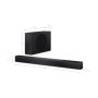 Sharp 2.1 Dolby Atmos/DTS Virtual:X Soundbar with Slim Wireless Subwoofer , HT-SBW310 , 330 W , Bluetooth , Wireless connection , Black