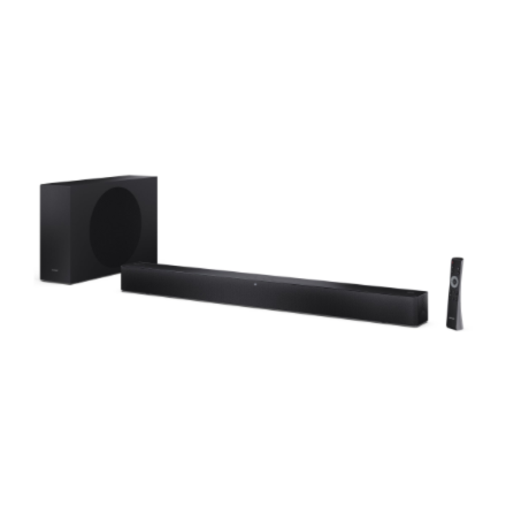 Sharp 2.1 Dolby Atmos/DTS Virtual:X Soundbar with Slim Wireless Subwoofer , HT-SBW310 , 330 W , Bluetooth , Black , Wireless connection