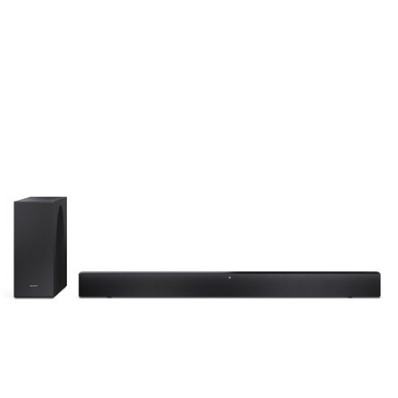 Sharp 2.1 Dolby Atmos/DTS Virtual:X Soundbar with Slim Wireless Subwoofer , HT-SBW310 , 330 W , Bluetooth , Wireless connection , Black