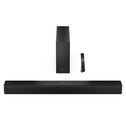 Sharp 2.1 Dolby Atmos/DTS Virtual:X Soundbar with Slim Wireless Subwoofer , HT-SBW310 , 330 W , Bluetooth , Wireless connection , Black