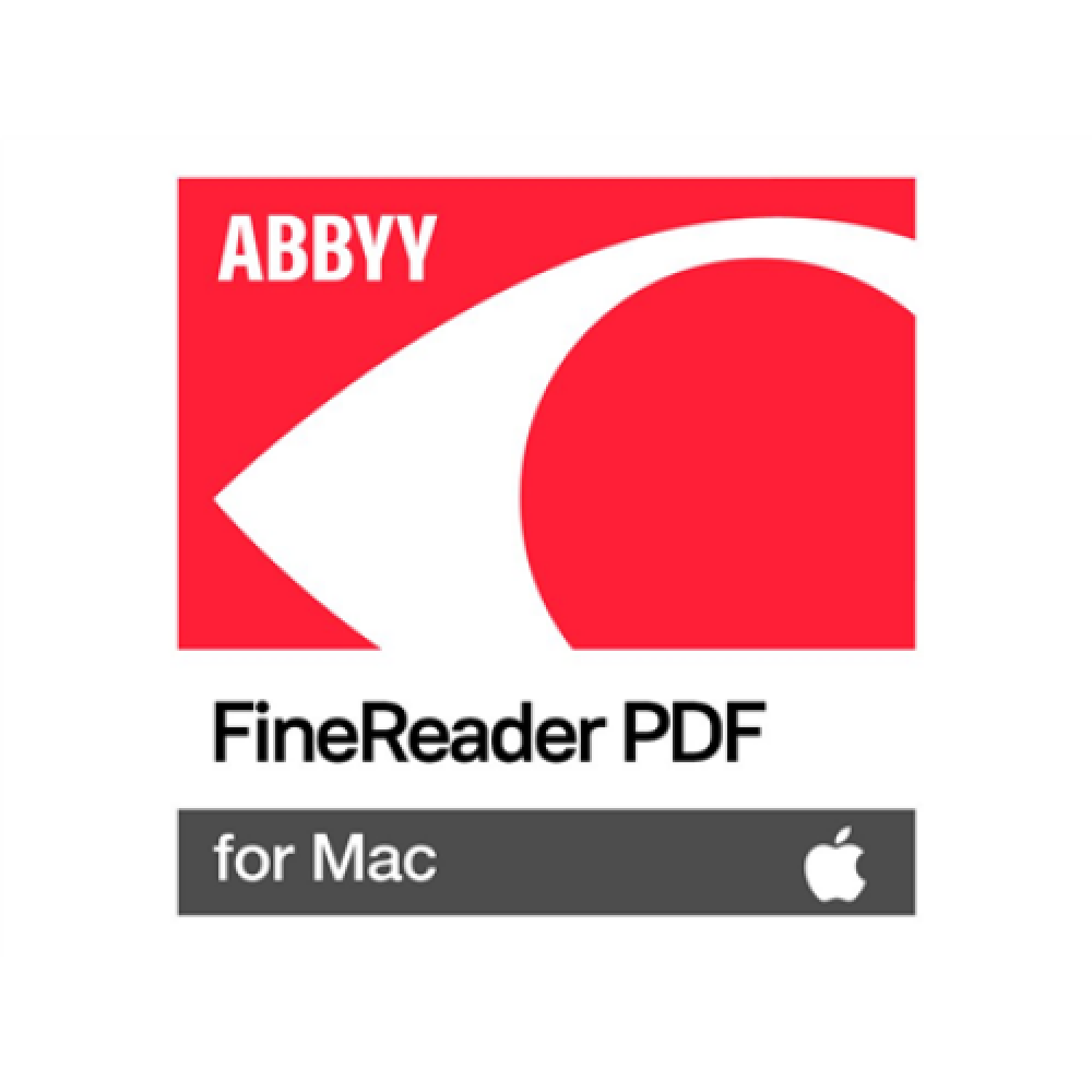 ABBYY FineReader PDF for Mac, Single User License (ESD), Subscription 1 year , FineReader PDF for Mac , Single User License (ESD) , 1 year(s) , 1 user(s)