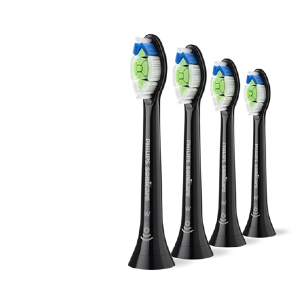 Philips Replacement brush heads , HX6064/88 Sonicare Optimal White , Heads , For adults , Number of brush heads included 4 , Black